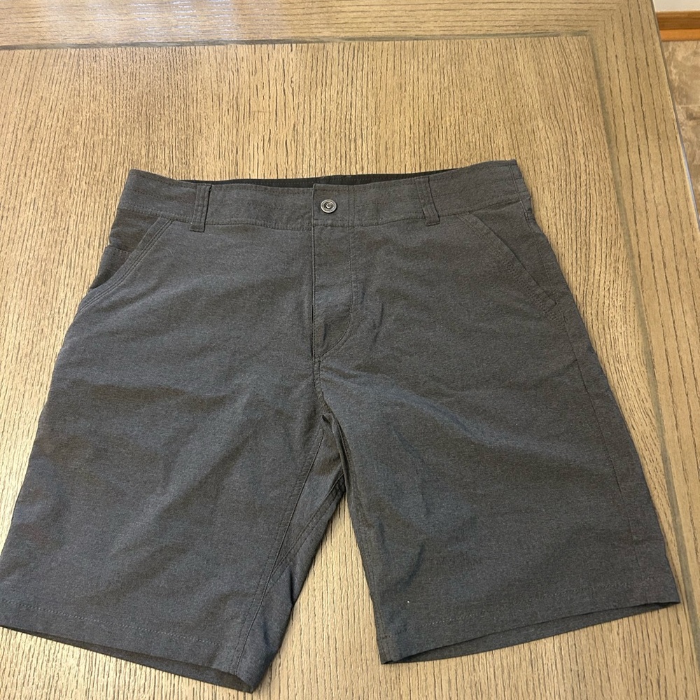 Kuhl Gray Flat Front Shorts Lightweight Casual